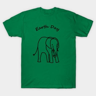 Earth Day Baby Elephant T-Shirt